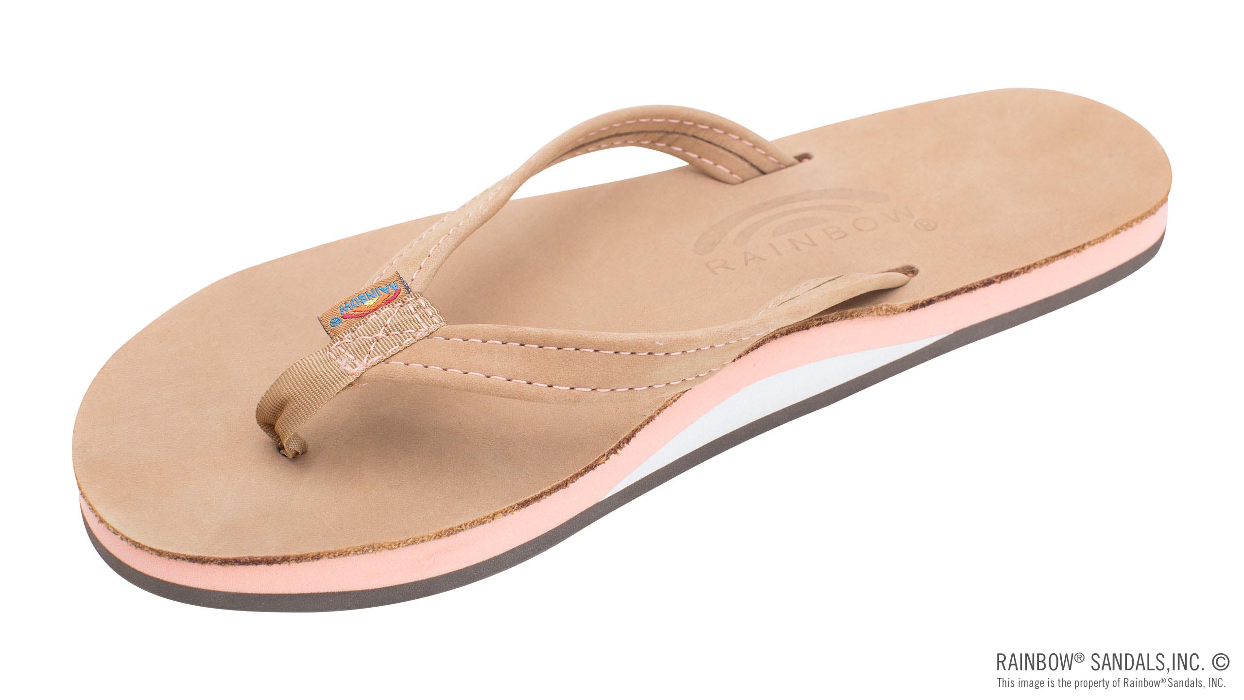 The Tropics - Single Layer Premier Leather with Colorful Mid Sole and a  1/2 Narrow Strap
