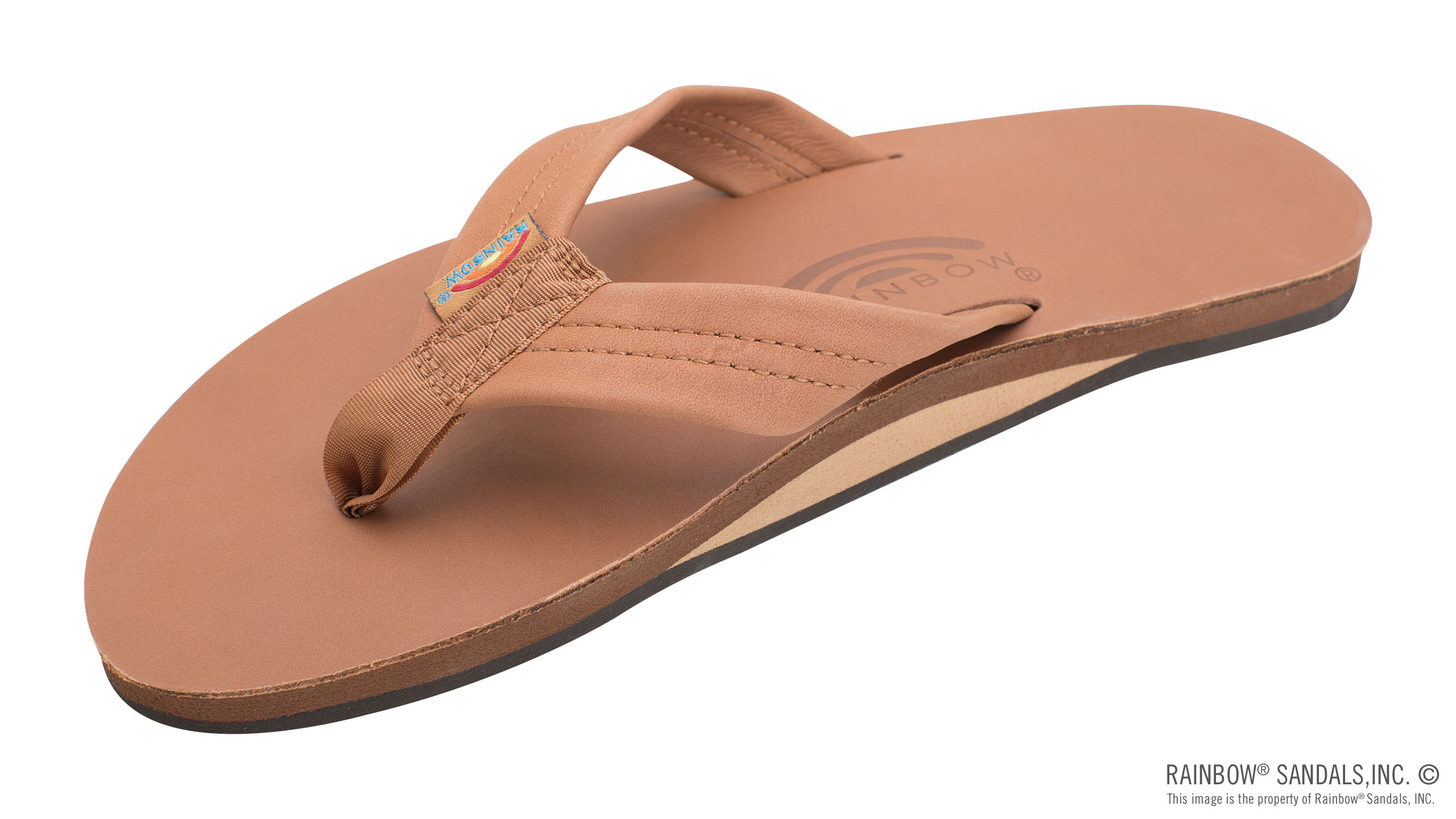 Single Layer Classic Leather with Arch Support 1" Strap