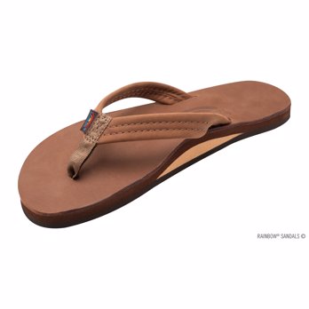 rainbow double arch flip flops
