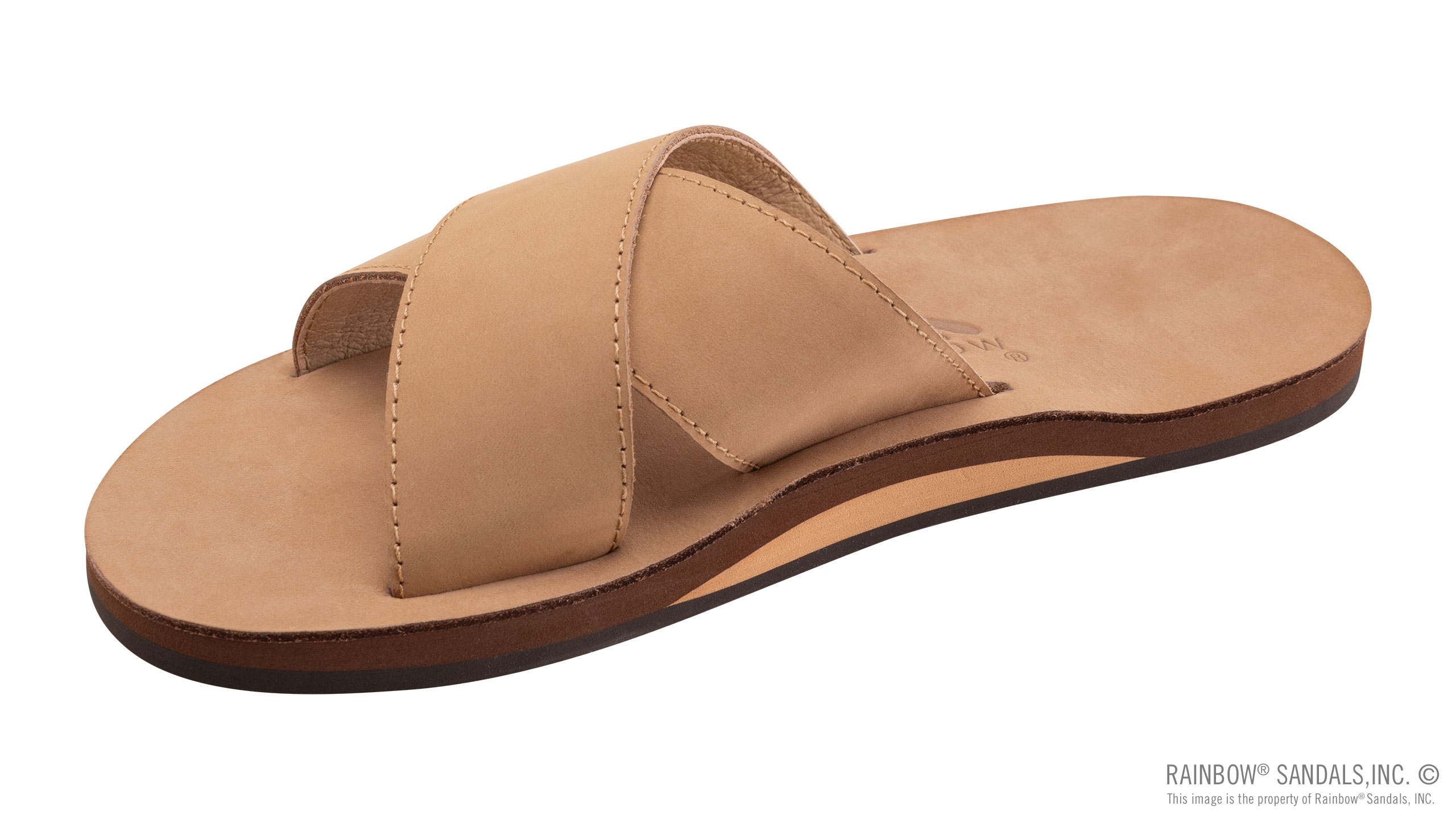 Rainbow Sandals Mens Luxury Leather - Double Layer Arch Support