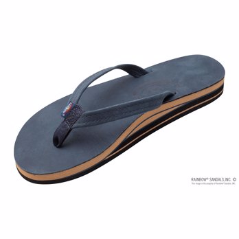 New Rainbow Sandals leather 301ALTS TT Black Men's Size 100% Authentic |  eBay