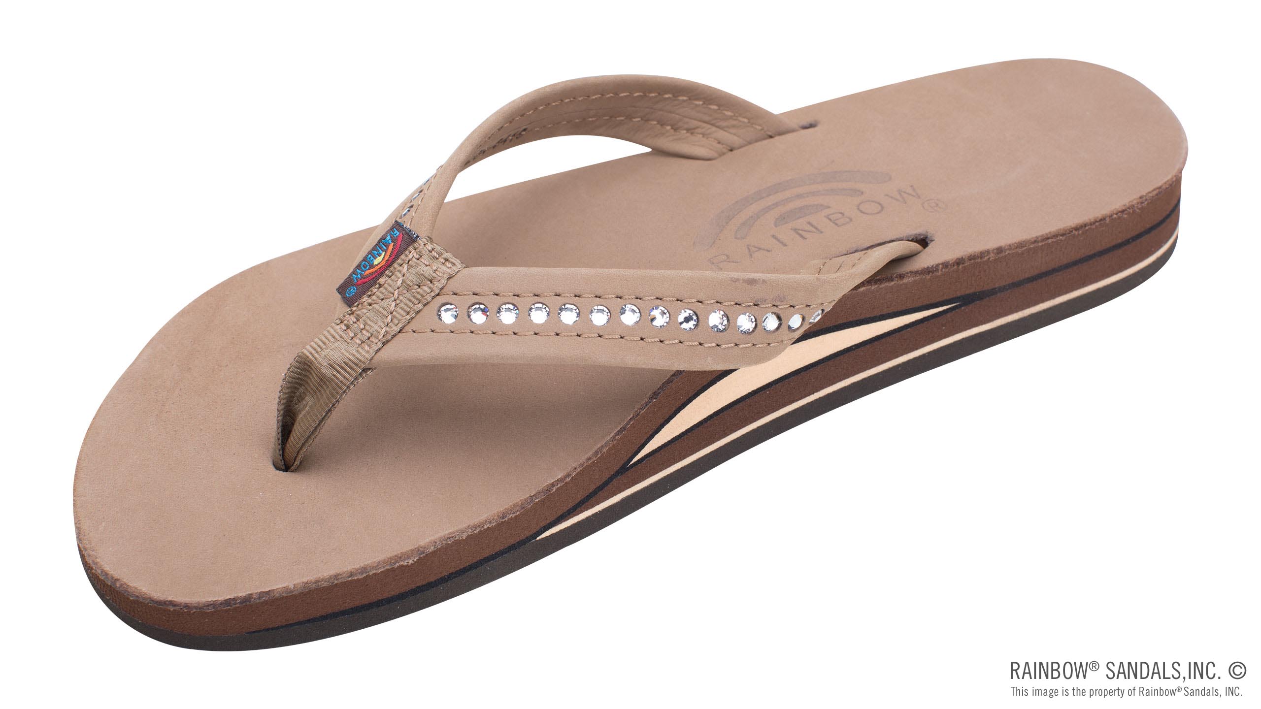Crystal Collection - Double Layer Arch Support Leather 3/4