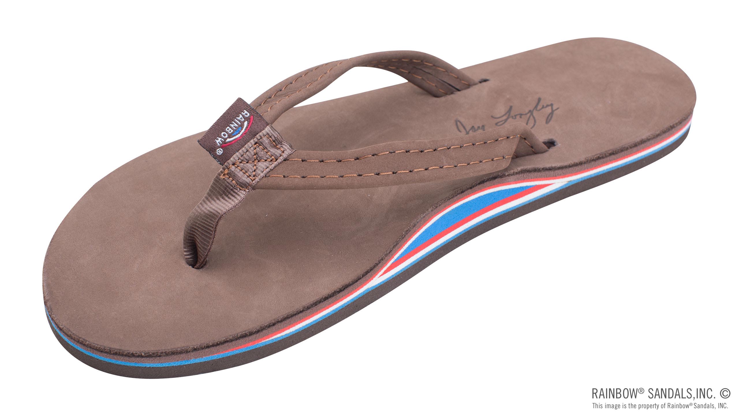rainbow flip flops sandals