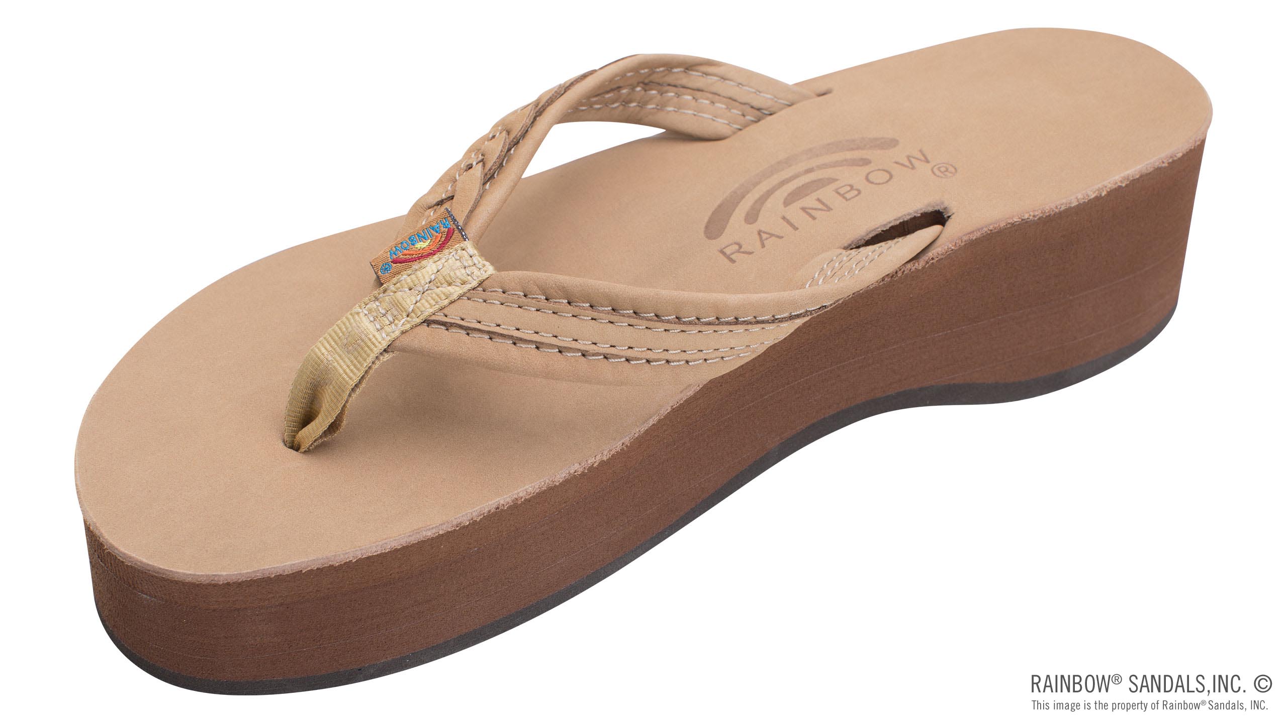 Madison Six Layer Wedge with a 3/4" Medium Braided Strap