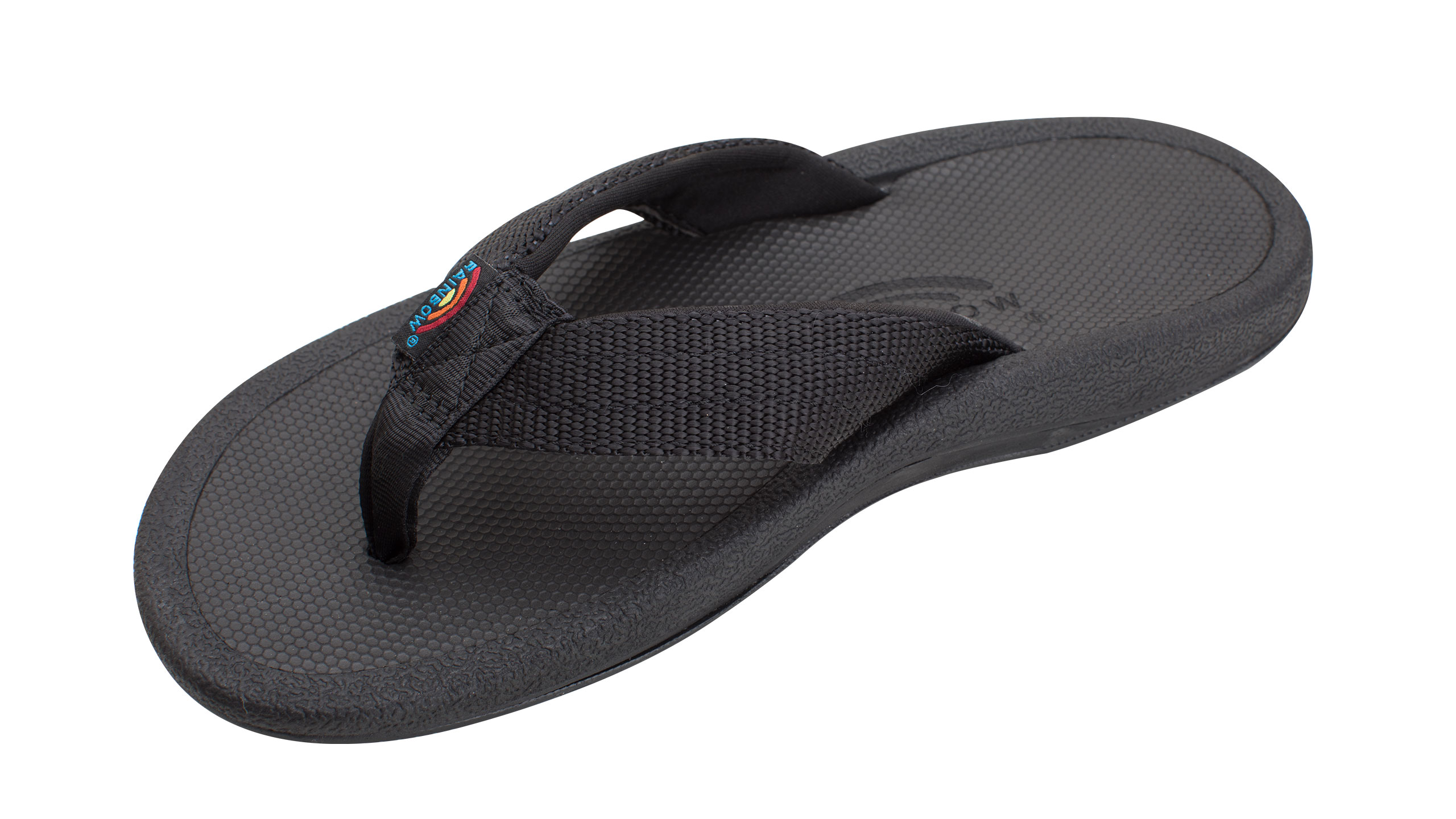 rainbow rubber flip flops