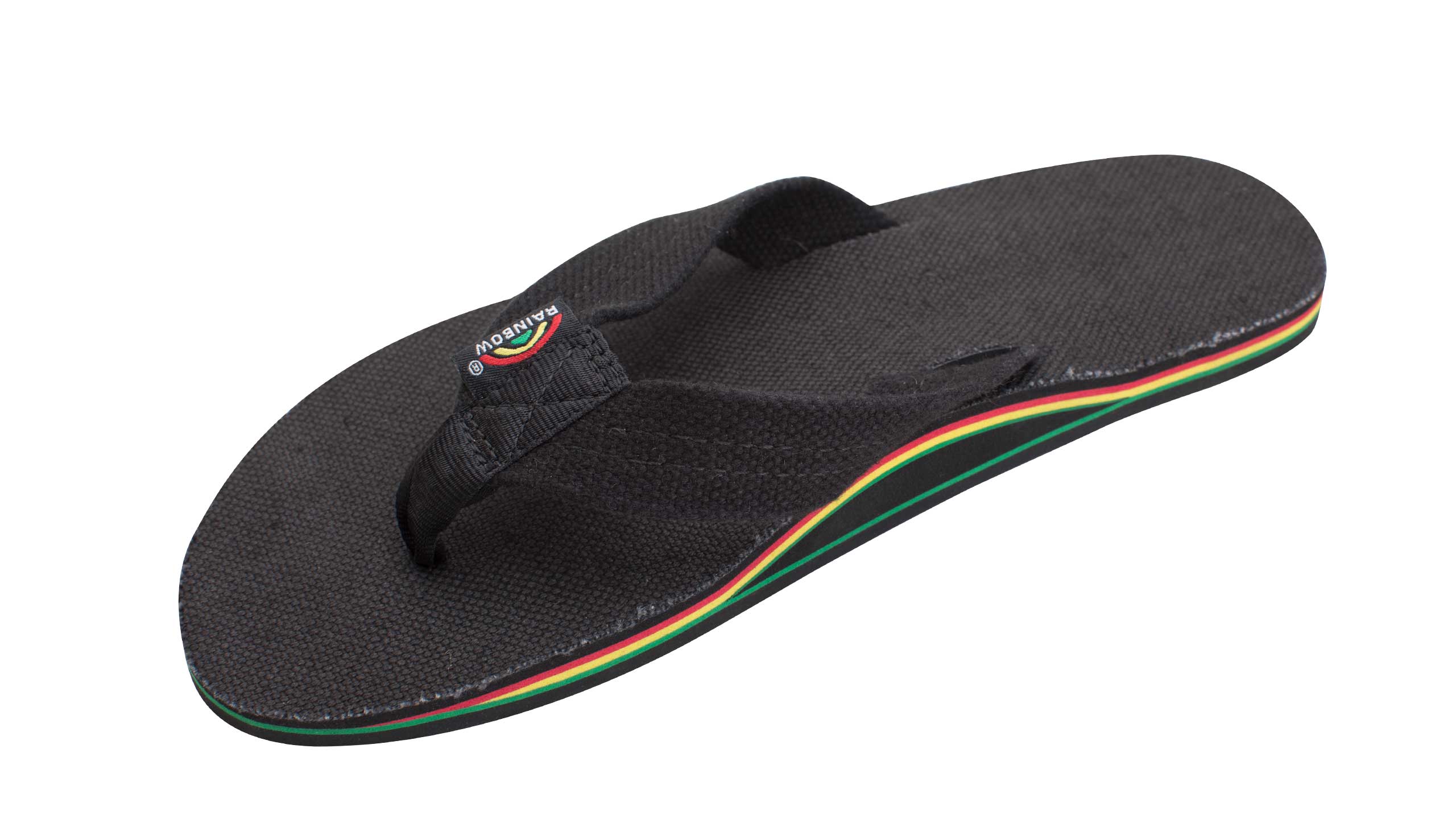 rainbow black sandals