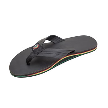 mens black rainbow sandals