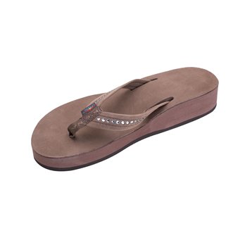 black rainbow sandals with crystals
